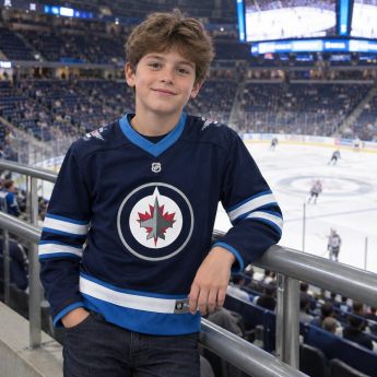 Winnipeg Jets детска хокейна фланелка blue Replica Home Jersey