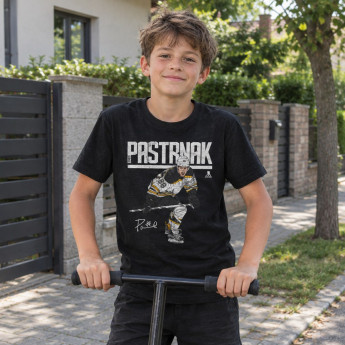 Boston Bruins детска тениска David Pastrnak #88 Hyper WHT 500 Level black