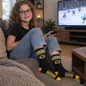Boston Bruins детски чорапи 4 Stripes Crew