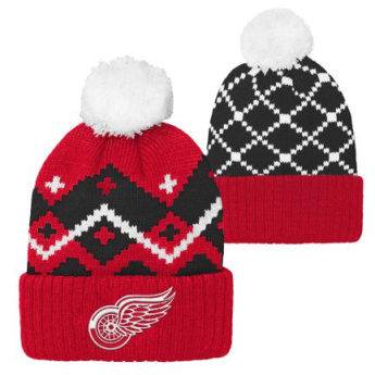 Detroit Red Wings детска зимна шапка Patchwork Cuffed Knit