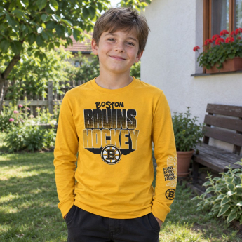 Boston Bruins детска тениска с дълъг ръкав Stand Out Ls Ctn