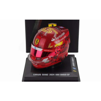 Модели на автомобили и мотоциклети Модел на каска 1:5 Carlos Sainz - SF Abu Dhabi 2024