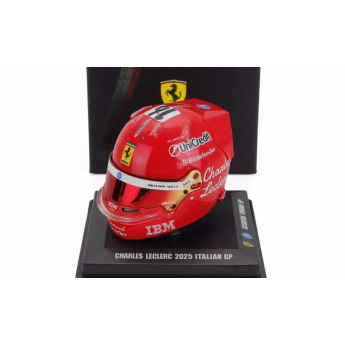 Модели на автомобили и мотоциклети Модел на каска 1:5 Charles Leclerc - SF Monza 2025