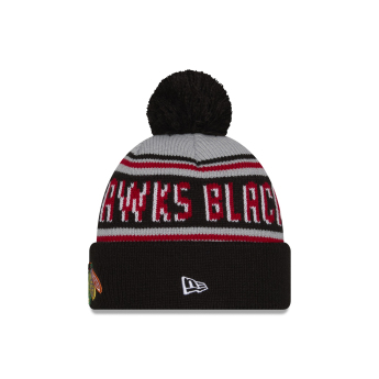 Chicago Blackhawks зимна шапка NHL Pom Wordmark