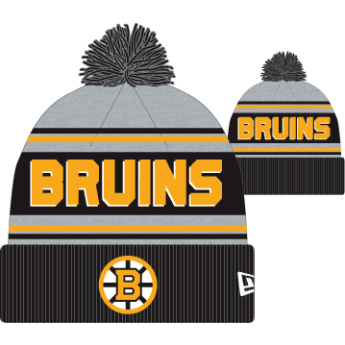Boston Bruins зимна шапка NHL Pom Wordmark