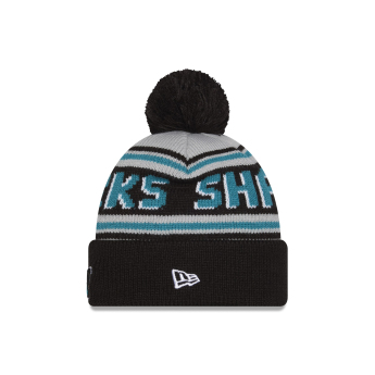 San Jose Sharks зимна шапка NHL Pom Wordmark