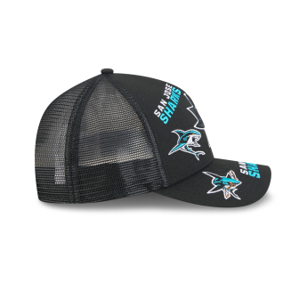 San Jose Sharks баскетболна шапка с козирка NHL 9FORTY M-Crown A-Frame Trucker All Over