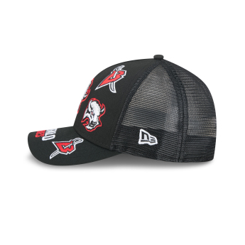 Buffalo Sabres баскетболна шапка с козирка NHL 9FORTY M-Crown A-Frame Trucker All Over black