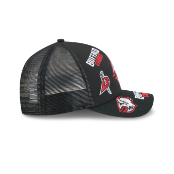 Buffalo Sabres баскетболна шапка с козирка NHL 9FORTY M-Crown A-Frame Trucker All Over black