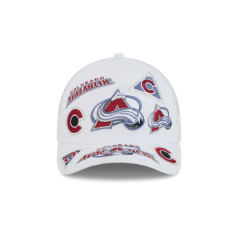 Colorado Avalanche баскетболна шапка с козирка NHL 9FORTY M-Crown A-Frame Trucker All Over white