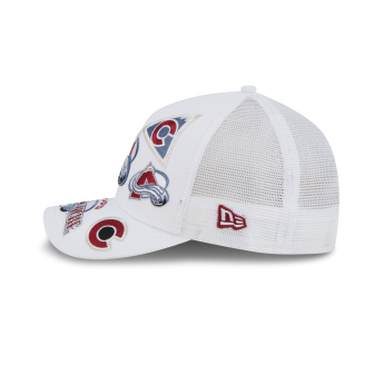 Colorado Avalanche баскетболна шапка с козирка NHL 9FORTY M-Crown A-Frame Trucker All Over white