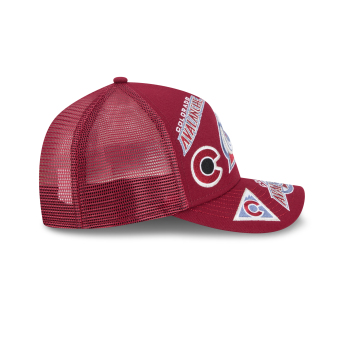 Colorado Avalanche баскетболна шапка с козирка NHL 9FORTY M-Crown A-Frame Trucker All Over burgundy