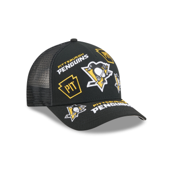 Pittsburgh Penguins баскетболна шапка с козирка NHL 9FORTY M-Crown A-Frame Trucker All Over