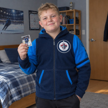 Winnipeg Jets детски суитшърт с качулка Faceoff Colorblocked Fleece Full-Zip
