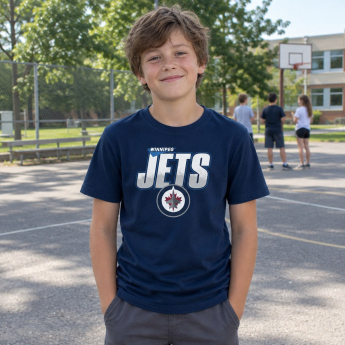Winnipeg Jets детска тениска Frosty Center Ultra blue