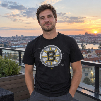 Boston Bruins мъжка тениска Majestic Ice Pond Slice black
