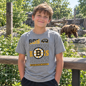 Boston Bruins детска тениска Timeless Ss grey