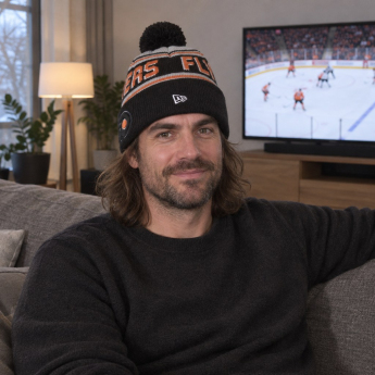 Philadelphia Flyers зимна шапка NHL Pom Wordmark