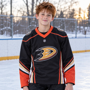 Anaheim Ducks детска хокейна фланелка black Replica Home Jersey