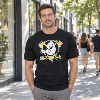 Anaheim Ducks мъжка тениска black Core Logo Tee