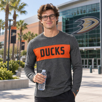 Anaheim Ducks мъжка тениска с дълъг ръкав Iconic Back to Basics Long Sleeve Shirt