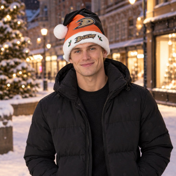 Anaheim Ducks зимна шапка FOCO Colorblock Santa Hat