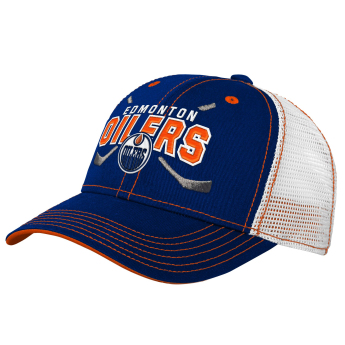 Edmonton Oilers детска бейзболна шапка с козирка Lockup Meshback Adjustable