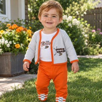 Anaheim Ducks детско боди 3 Piece Set