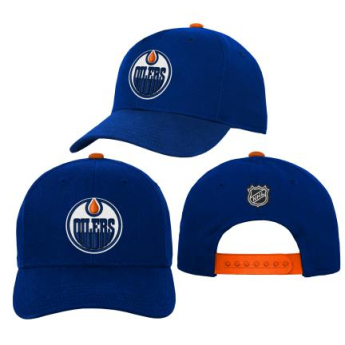 Edmonton Oilers детска бейзболна шапка с козирка Precurved Snap