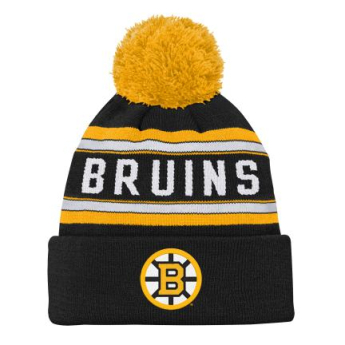 Boston Bruins детска зимна шапка Jacquard Cuffed Knit With Pom