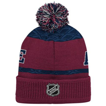 Colorado Avalanche детска зимна шапка Puck Pattern Cuffed Pom