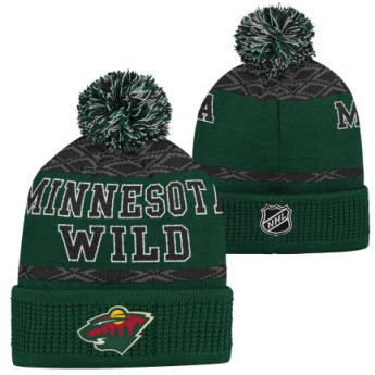 Minnesota Wild детска зимна шапка Puck Pattern Cuffed Pom