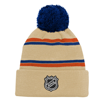 Edmonton Oilers детска зимна шапка NHL 3Rd Jersey Jacquard Cuff Pom
