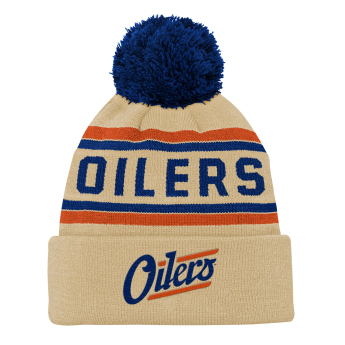 Edmonton Oilers детска зимна шапка NHL 3Rd Jersey Jacquard Cuff Pom