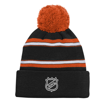 Anaheim Ducks детска зимна шапка Jacquard Cuffed Knit With Pomeee