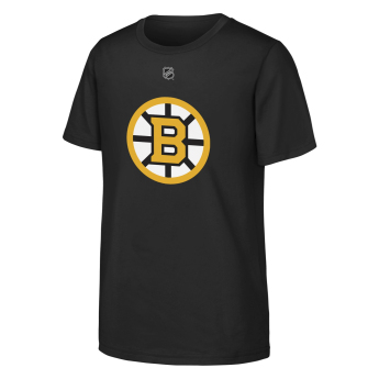 Boston Bruins детска тениска David Pastrnak #88 NHL Flat Name & Number Short Sleeve Cotton