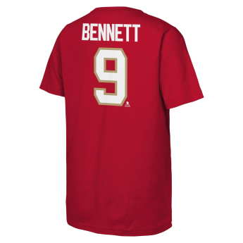 Florida Panthers детска тениска Sam Bennett #9 NHL Flat Name & Number Short Sleeve Cotton