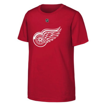 Detroit Red Wings детска тениска Moritz Seider #53 NHL Flat Name & Number Short Sleeve Cotton