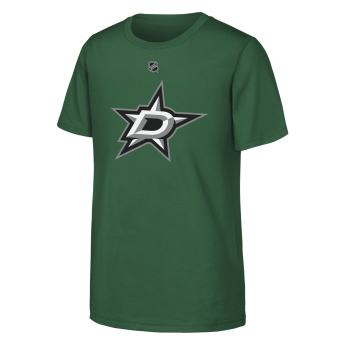 Dallas Stars детска тениска Jake Oettinger #29 NHL Flat Name & Number Short Sleeve Cotton