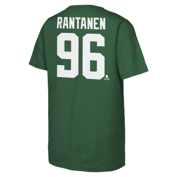 Dallas Stars детска тениска Mikko Rantanen #96 NHL Flat Name & Number Short Sleeve Cotton