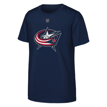 Columbus Blue Jackets детска тениска Adam Fantilli #19 NHL Flat Name & Number Short Sleeve Cotton