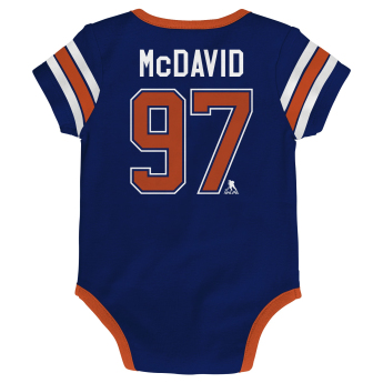 Edmonton Oilers детско боди Connor McDavid #97 NHL Hockey Pro Creeper – Name & Number