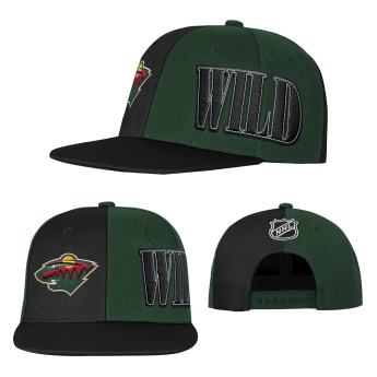 Minnesota Wild детска бейзболна шапка с козирка NHL Icebound Flatbrim Snapback