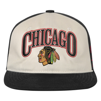 Chicago Blackhawks детска бейзболна шапка с козирка NHL Flatbrim Arch Deadstock Snapback