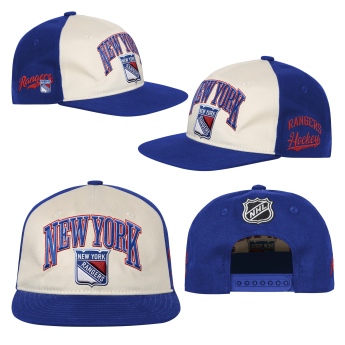 New York Rangers детска бейзболна шапка с козирка NHL Flatbrim Arch Deadstock Snapback