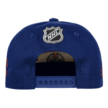 Edmonton Oilers детска бейзболна шапка с козирка NHL Flatbrim Arch Deadstock Snapback