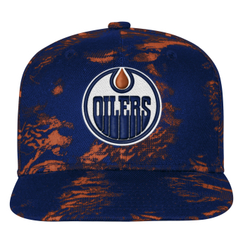Edmonton Oilers детска бейзболна шапка с козирка NHL Dynamics Flat Brim Snapback