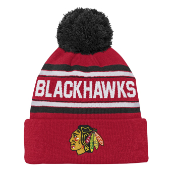 Chicago Blackhawks детска зимна шапка NHL 3rd Jersey Jacquard Cuff Pom