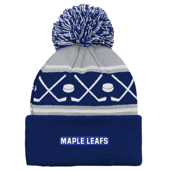 Toronto Maple Leafs детска зимна шапка NHL Face-Off Cuff Pom