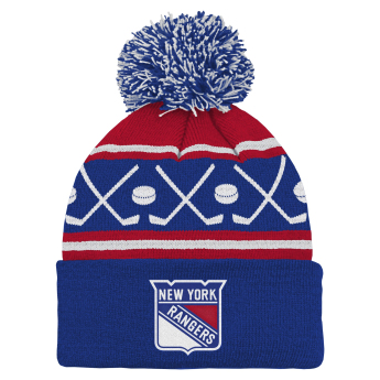 New York Rangers детска зимна шапка NHL Face-Off Cuff Pom